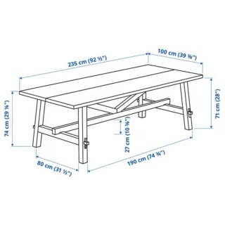 Mesa de comedor de madera