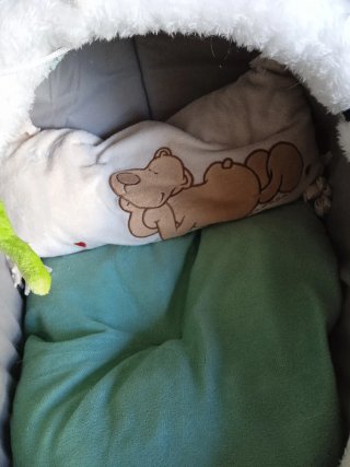Letto per gatti con peluche