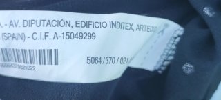 Vestido corto lunares negro talla S