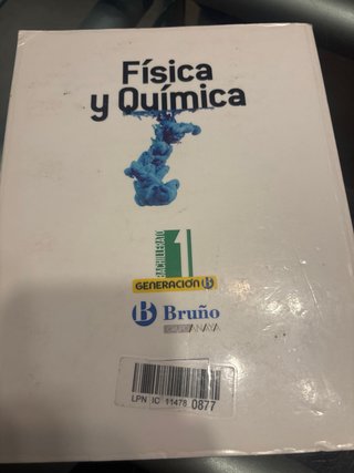 Física y Química, 1 Bachillerato