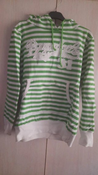 Sudadera con capucha a rayas