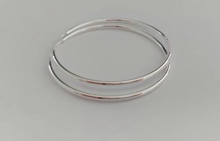Pendientes aro de plata 5 cm