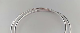 Pendientes aro de plata 5 cm