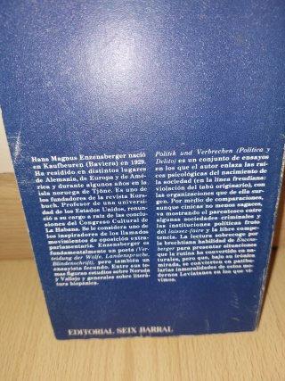 LIBRO - Política y delito - Enzensberger