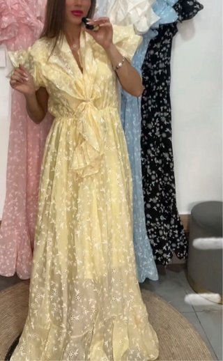 Vestido Rociero Estampado con Piquillo a juego