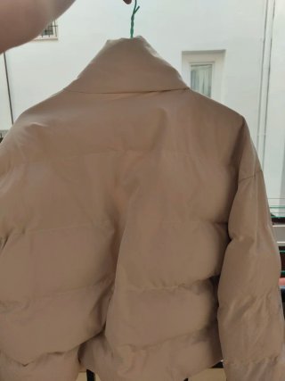 Giubbotto bomber sportivo beige