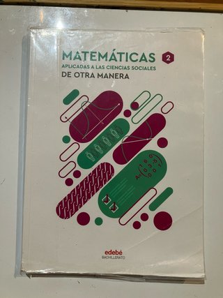 Libro de secundaria Matemáticas Edebe