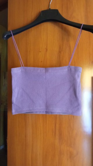 Top lila tirantes talla S