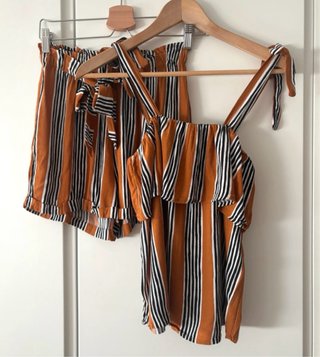 Conjunto Springfield Top y Short Rayas