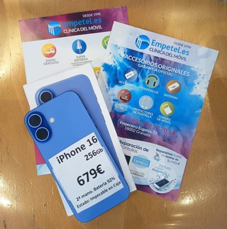 iPhone 16 256GB Azul - 2ª Mano