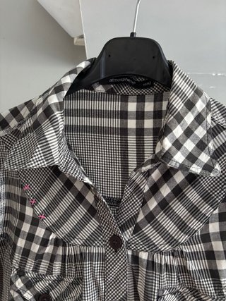 Camiseta vintage cuadros talla 42