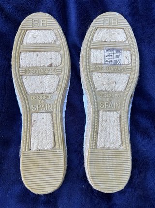 Alpargatas blancas nuevas talla 38