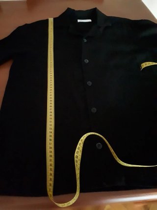 Camisa Zara negra calada
