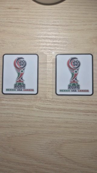 2 Parches termosellados Mundial 2026