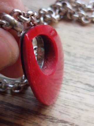 Conjunto Anillo y Collar Plata Coral
