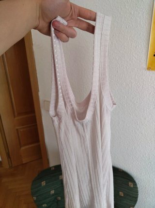 Camiseta tirantes blanca canalé