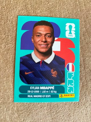 Cromo Kylian Mbappé Panini Mundial FIFA 2026