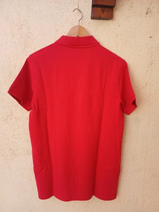 Polo Tex Rojo Manga Corta Talla M