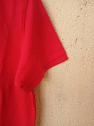 Polo Tex Rojo Manga Corta Talla M