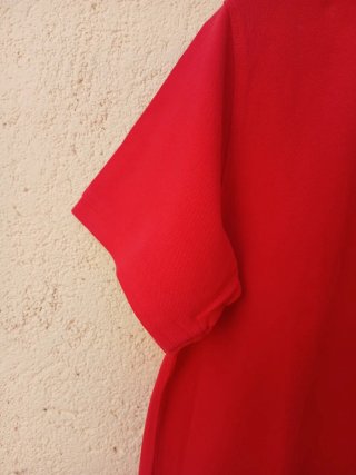 Polo Tex Rojo Manga Corta Talla M