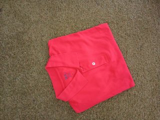 Polo Tex Rojo Manga Corta Talla M