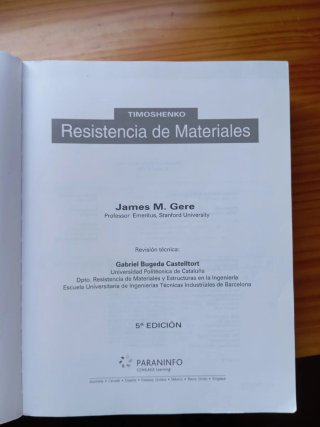 Resistencia de materiales Timoshenko
