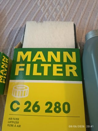 Lote cambio de aceite y filtros motor gasolina.