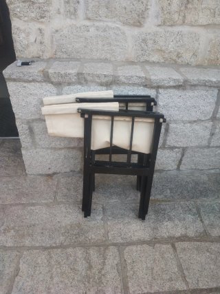 Sillas Menorquinas plegables, Beige y Negras
