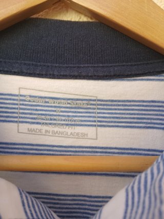 Polo rayas azul marino y blanco
