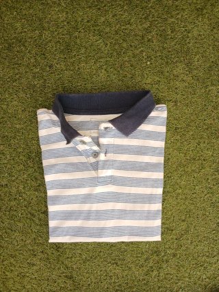 Polo rayas azul marino y blanco