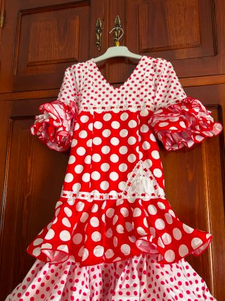 Traje Flamenca Niña 6-7 Años