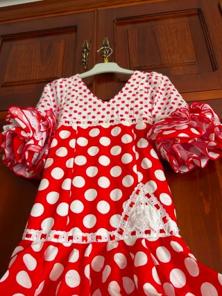 Traje Flamenca Niña 6-7 Años