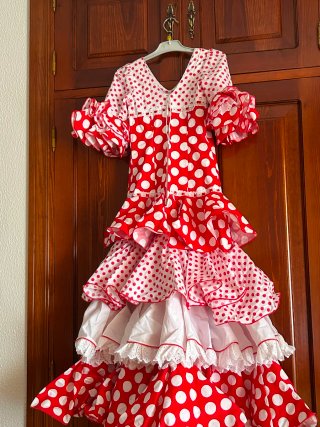 Traje Flamenca Niña 6-7 Años