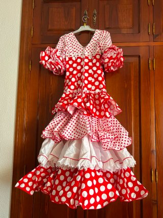 Traje Flamenca Niña 6-7 Años