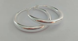 Pendientes aro de plata
