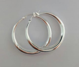Pendientes aro de plata