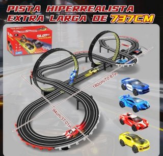 Pista Carreras estilo scalextric slot  1:64 NUEVO