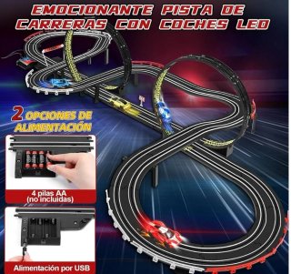 Pista Carreras estilo scalextric slot  1:64 NUEVO