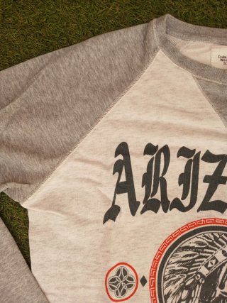 Sudadera Arizona Calavera Hombre Gris/Blanco