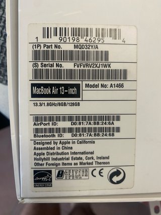 MacBook Air 13 Plata del 2017