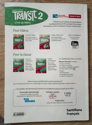 Transit 2, Méthode de français, Niveau A1-A2(1).