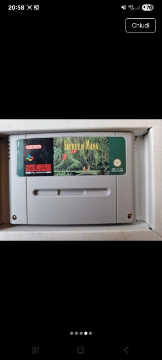 Secret of Mana SNES PAL Scatola