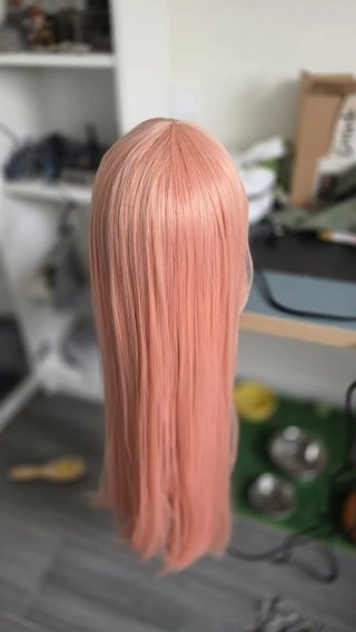 Peluca alta calidad rosa