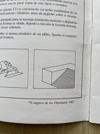 Recortable del Congreso de los Diputados 1983
