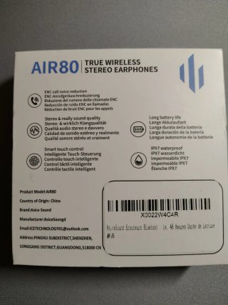 Auricolari Bluetooth Air 80 Wireless