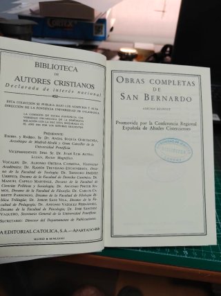 Obras Completas de San Bernardo  6 tomos