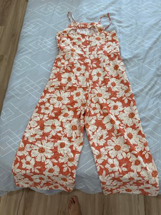 Mono Mango floral naranja y beige