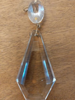 5 prismas colgantes de cristal para lámpara