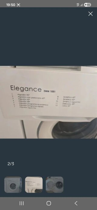 Lavadora Elegance EWM 1051