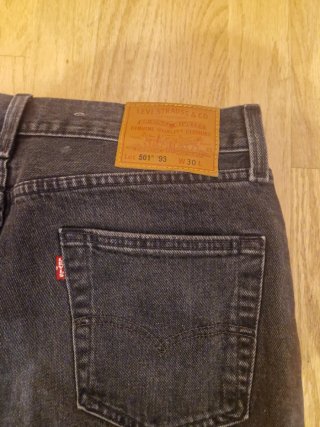 Levi's 501 Bermudas Vaqueras Negras